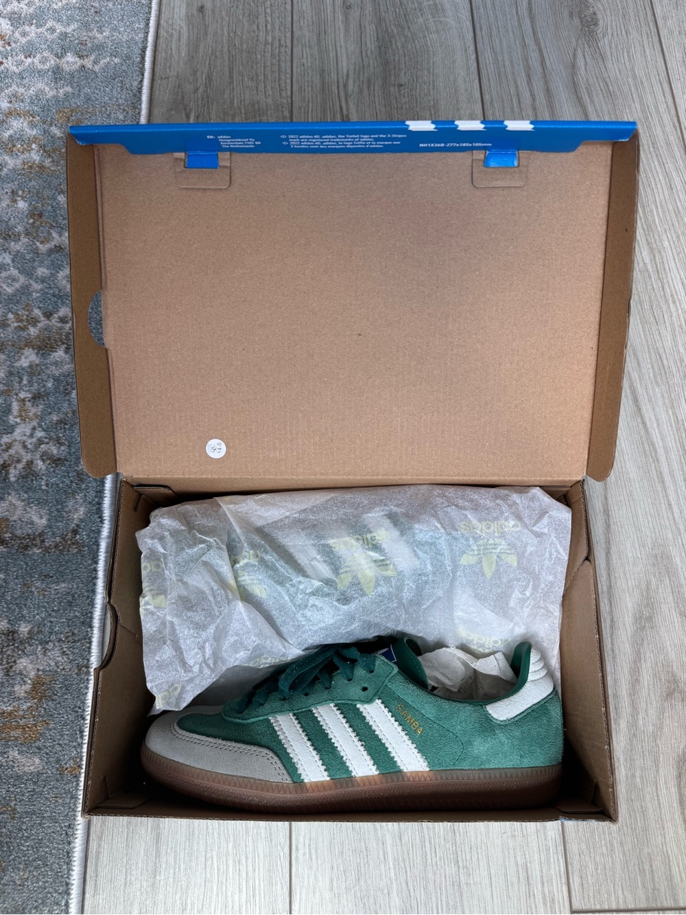 Adidas Samba OG - Collegiate Green Gum Grey Toe - ID2054 - Picture 2 of 7